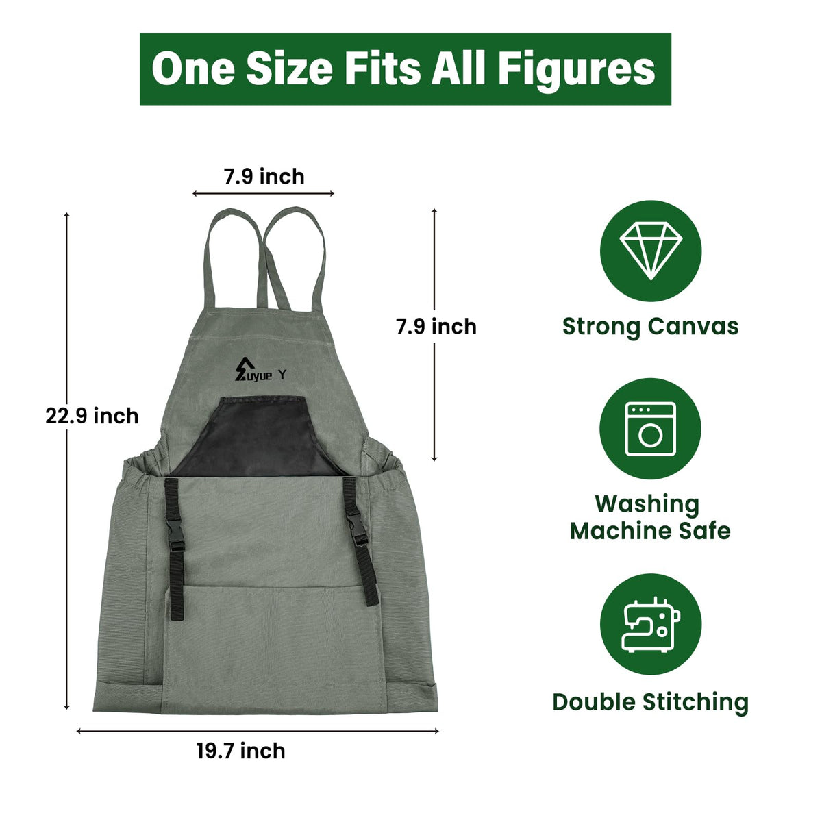 Suyue Y cross back strap: adjustable fit for most heights.
