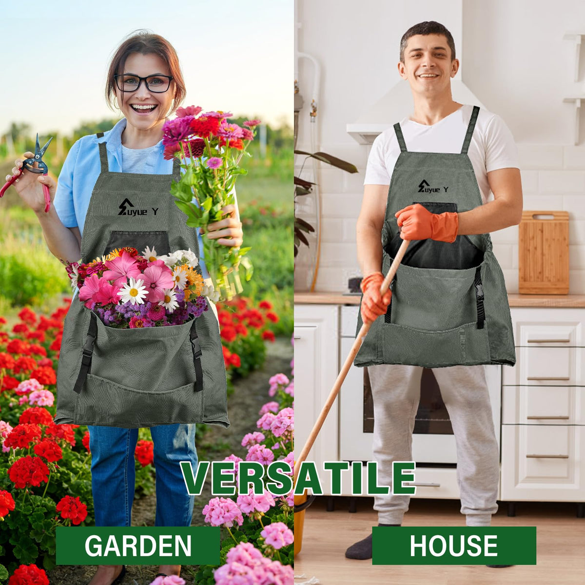 Suyue Y machine-washable care: easy to clean after long gardening sessions.