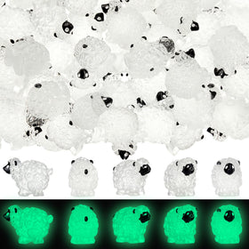 Suzile luminous mini sheep figurines brighten garden decor with playful charm