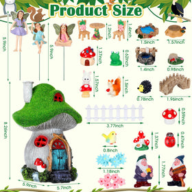 Suzile gnomes and fairies miniatures brighten patios and plant pots with charming detail.