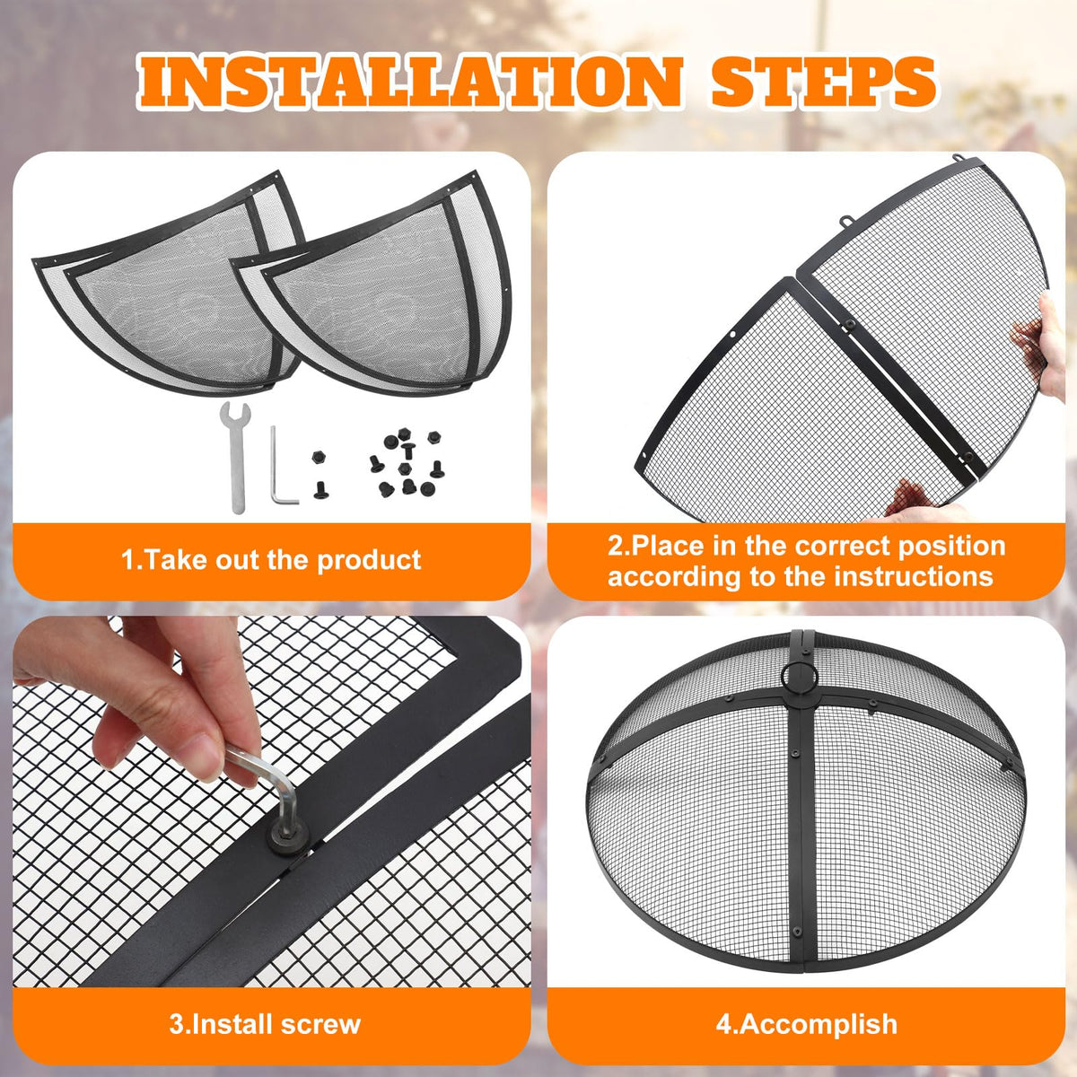 Foldable and detachable Suzile screen for compact storage