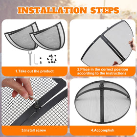 Foldable and detachable Suzile screen for compact storage