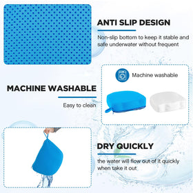 3D air mesh cover promotes breathability and rapid drying after use.