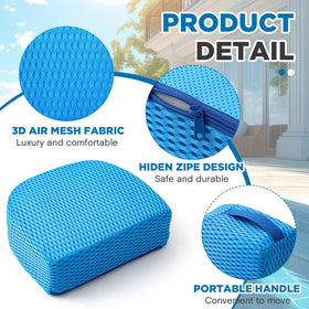 Suzile hot tub booster seat anti-slip dots bottom for secure placement.