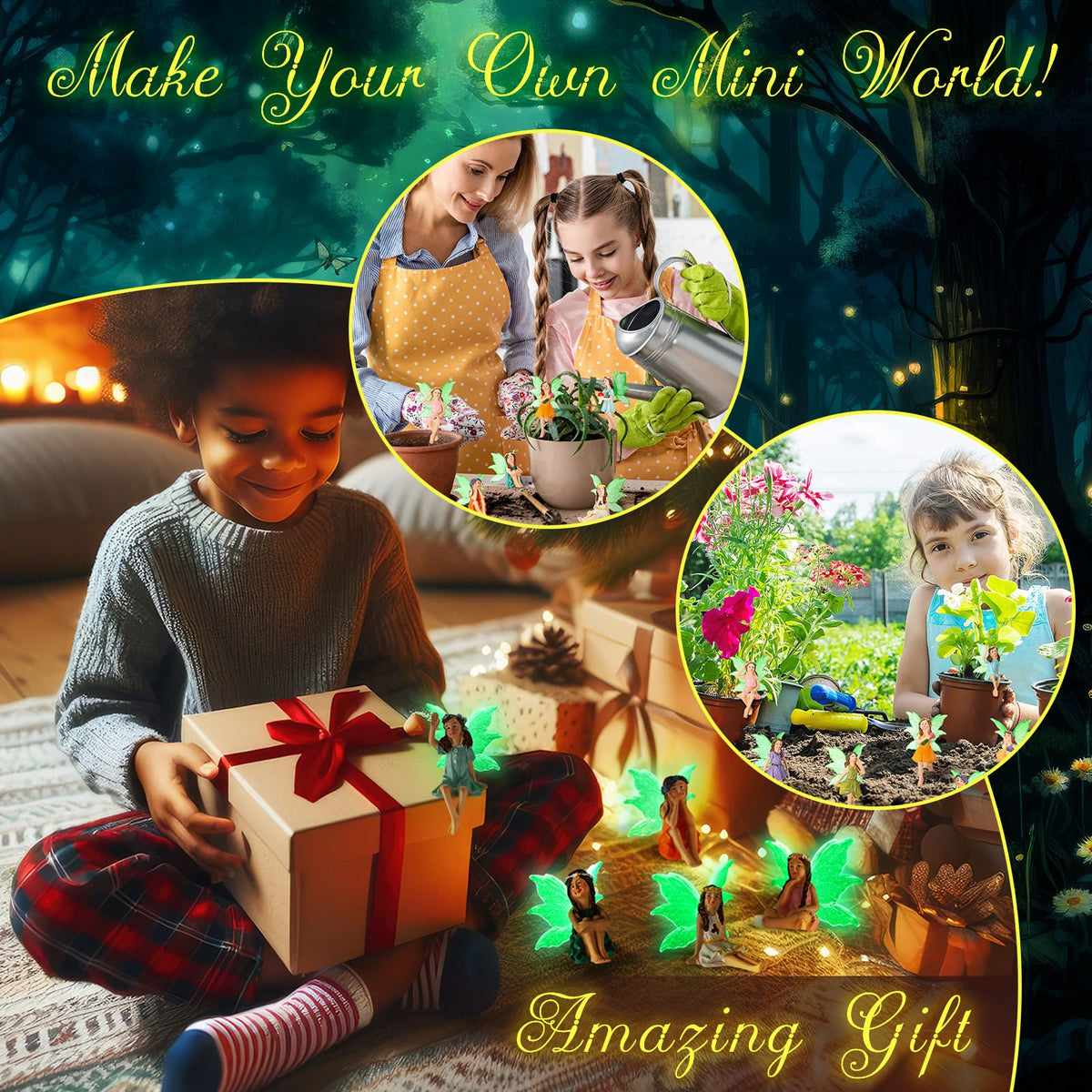 Suzile mini fairies suit indoor and outdoor decor for seasonal celebrations