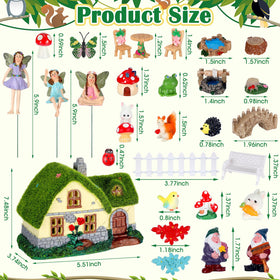 Suzile resin miniature fairies with vibrant colors for lively scenes.