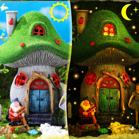 Suzile resin miniatures withstand sun and rain for long-lasting garden decor.