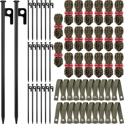 Suzile tree stake kit 60pcs with sturdy 11.8-inch stakes for solid tree support.
