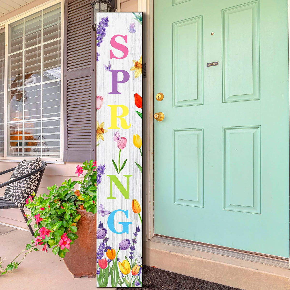 Suzile weatherproof farmhouse sign withstands rain for outdoor display.