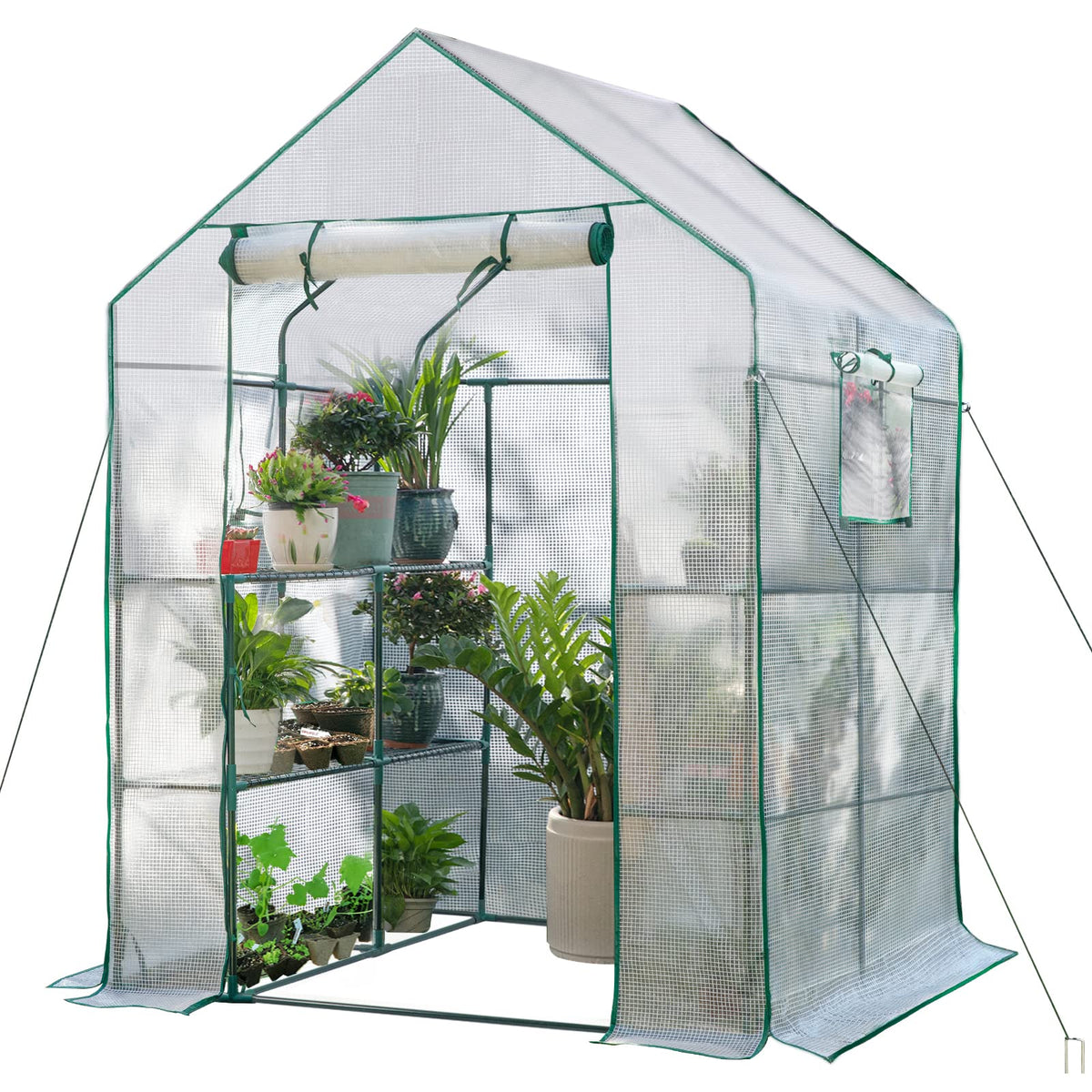 SV SCOOL VALUE greenhouse exterior with two side windows for improved ventilation.