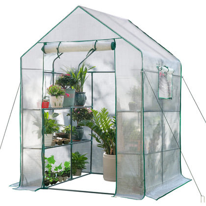 SV SCOOL VALUE greenhouse exterior with two side windows for improved ventilation.