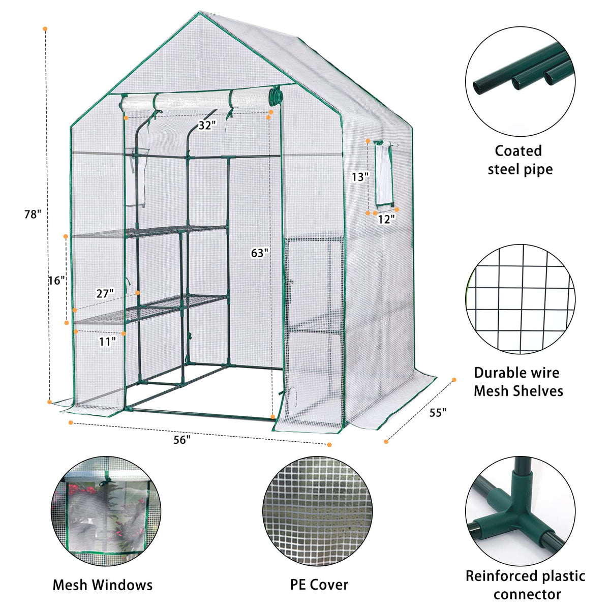SV SCOOL VALUE PE cover protects seedlings while allowing light.