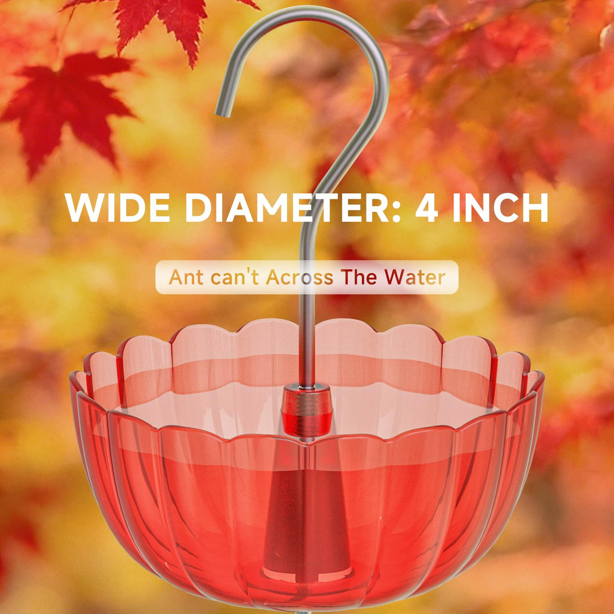 SVEDVK Red Ant Barrier Cups protect nectar for visiting birds.