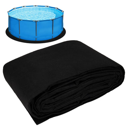 Svepndic 12ft round pool liner pad underpad protects the liner from ground debris.