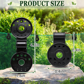 Svepndic clip with gripping teeth design for firm shade fabric hold.
