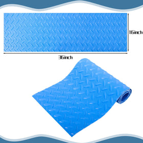 Svepndic pool ladder mat features textured surface to increase grip.