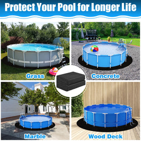 Svepndic protective base for pool floor guards against punctures and rocks.