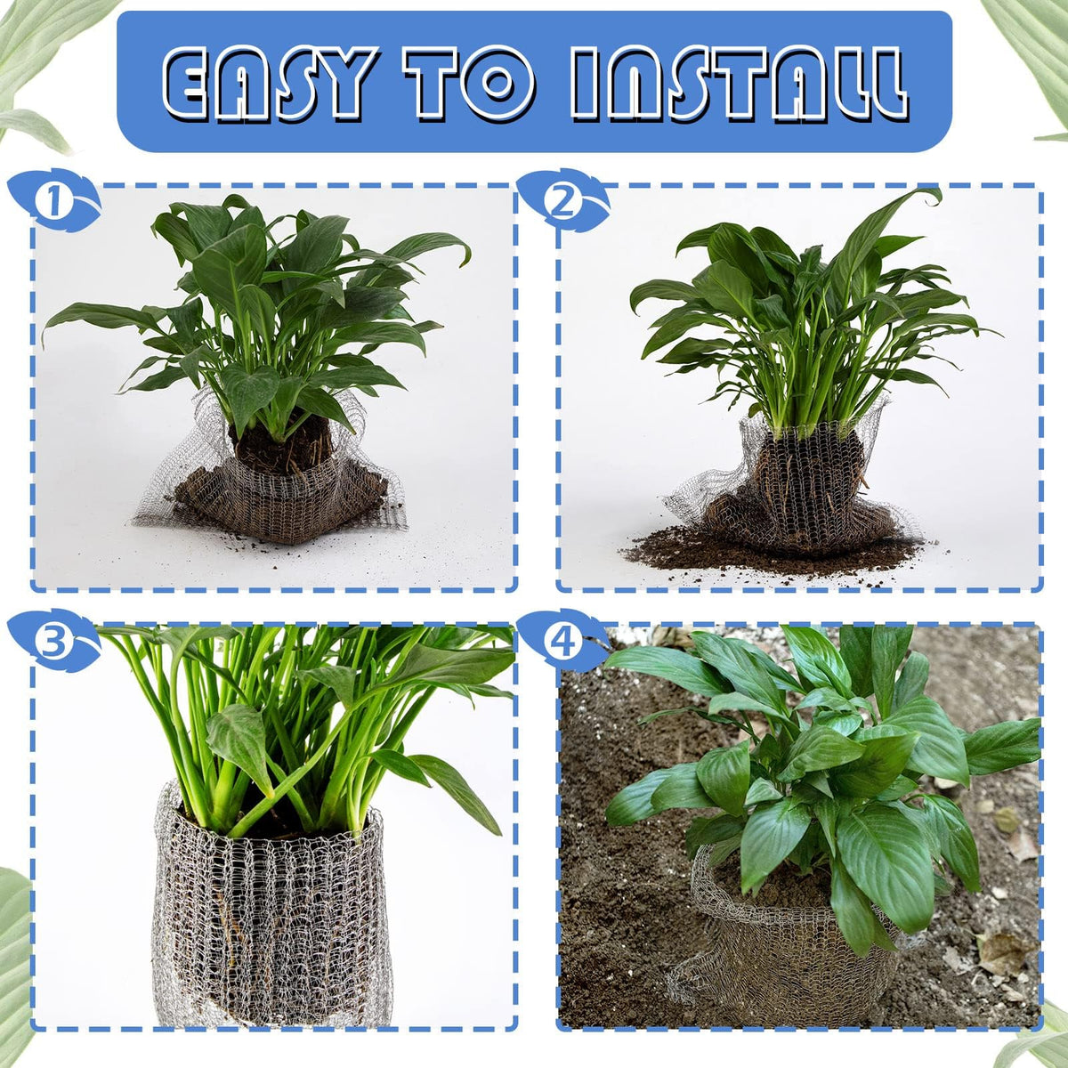 Svepndic 5-gallon basket features dense mesh for root protection.