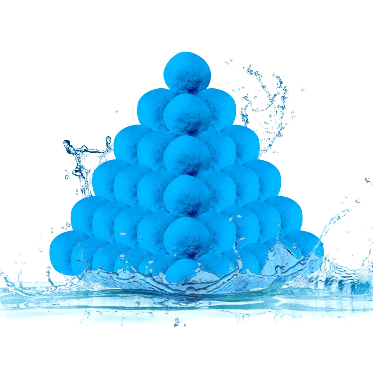 svkipibe pool filter balls closeup filtration showing fine particle capture for clearer water