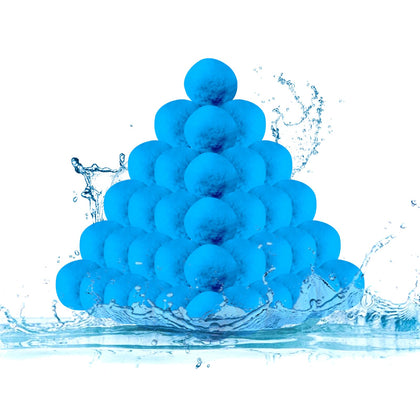 svkipibe pool filter balls closeup filtration showing fine particle capture for clearer water