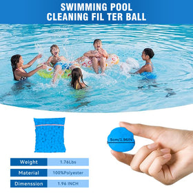 svkipibe pool filter balls dirt capture at micron level demonstrates superior filtration
