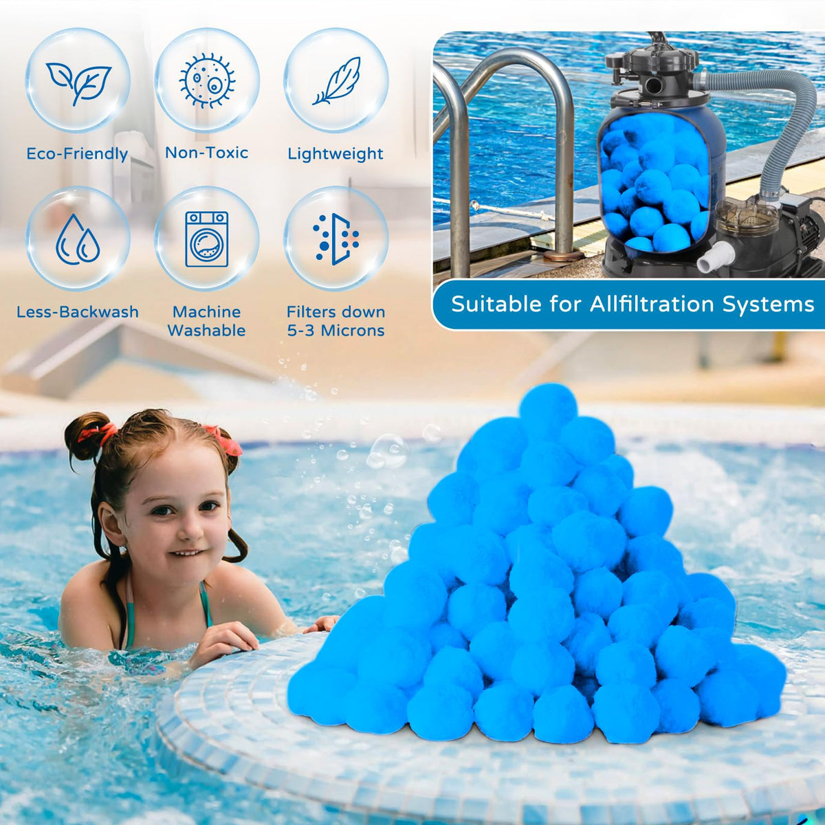svkipibe pool filter balls packaged product ready for storage