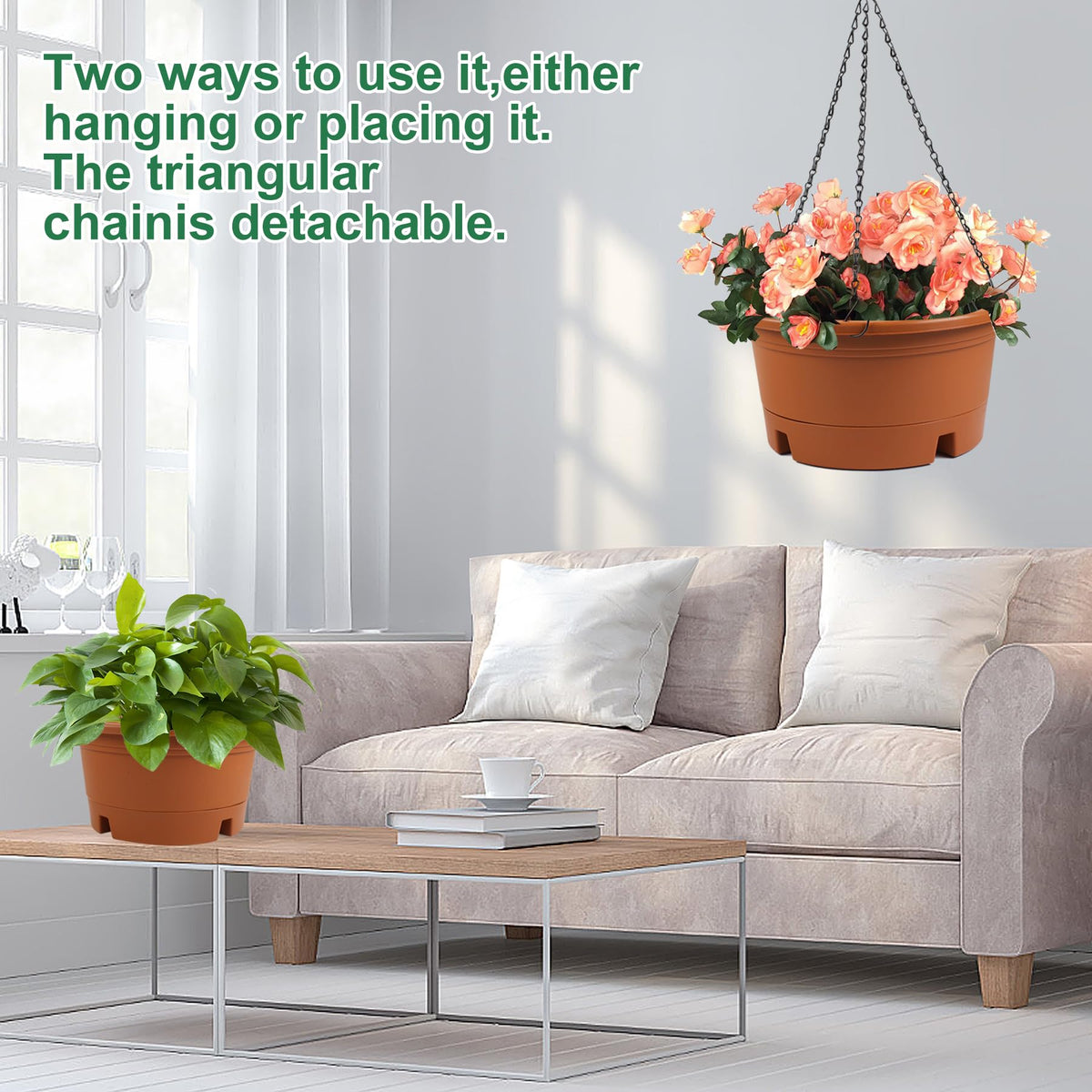 Svxtoby versatile indoor and outdoor hanging planters fit any space.