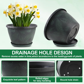 Svxtoby round planter ideal for indoor or outdoor spaces