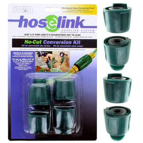 Swan Hoselink 2-Way heavy duty splitter shown for reliable garden watering.