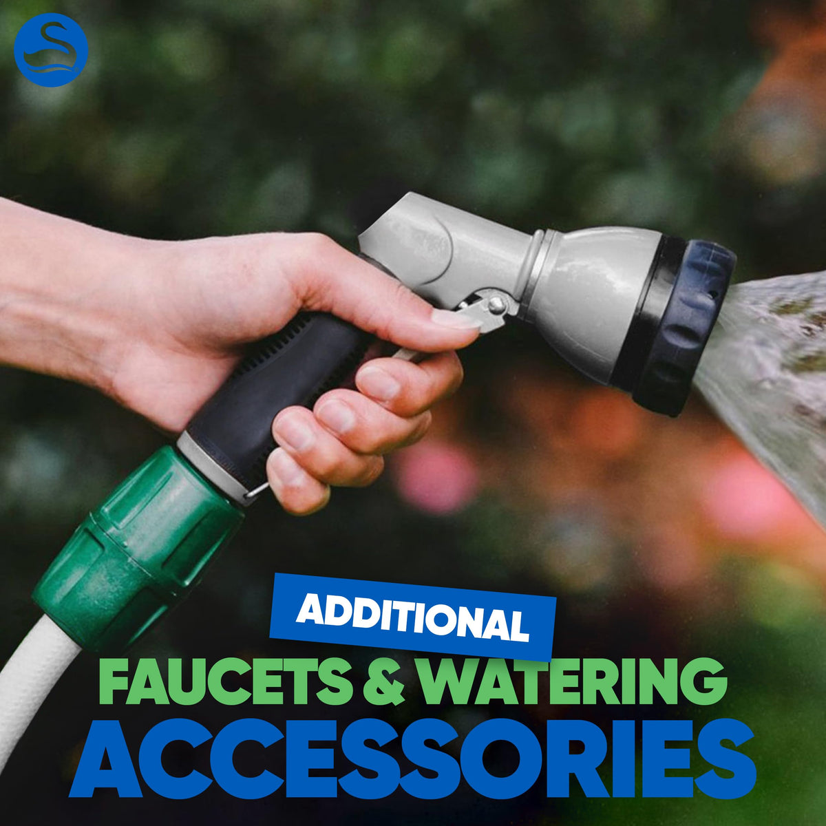 Swan leak-proof outdoor faucet adapter ensuring steady water flow.