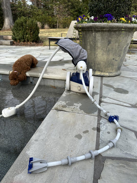 Swasher Polaris tail sweep hose installation for quick, tool-free setup.