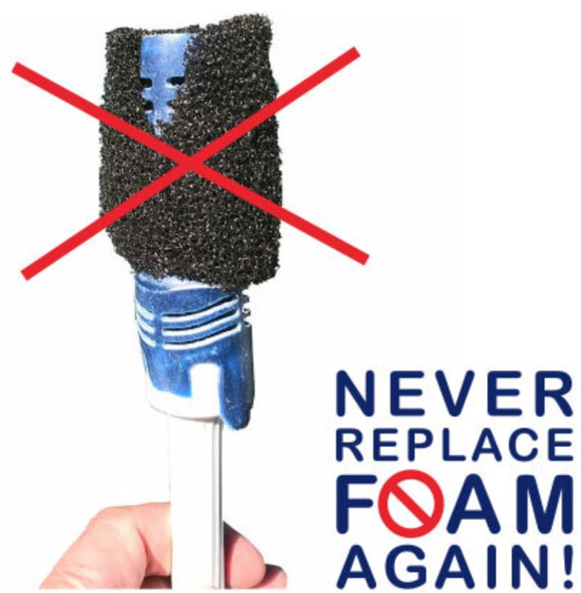 Swasher PRO No Spray durable flexible scrubber enhances cleaning power on Polaris pool cleaners.