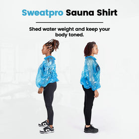 SweatPro gym use of sauna shirt during workouts demonstrates versatility and heat-trapping performance.
