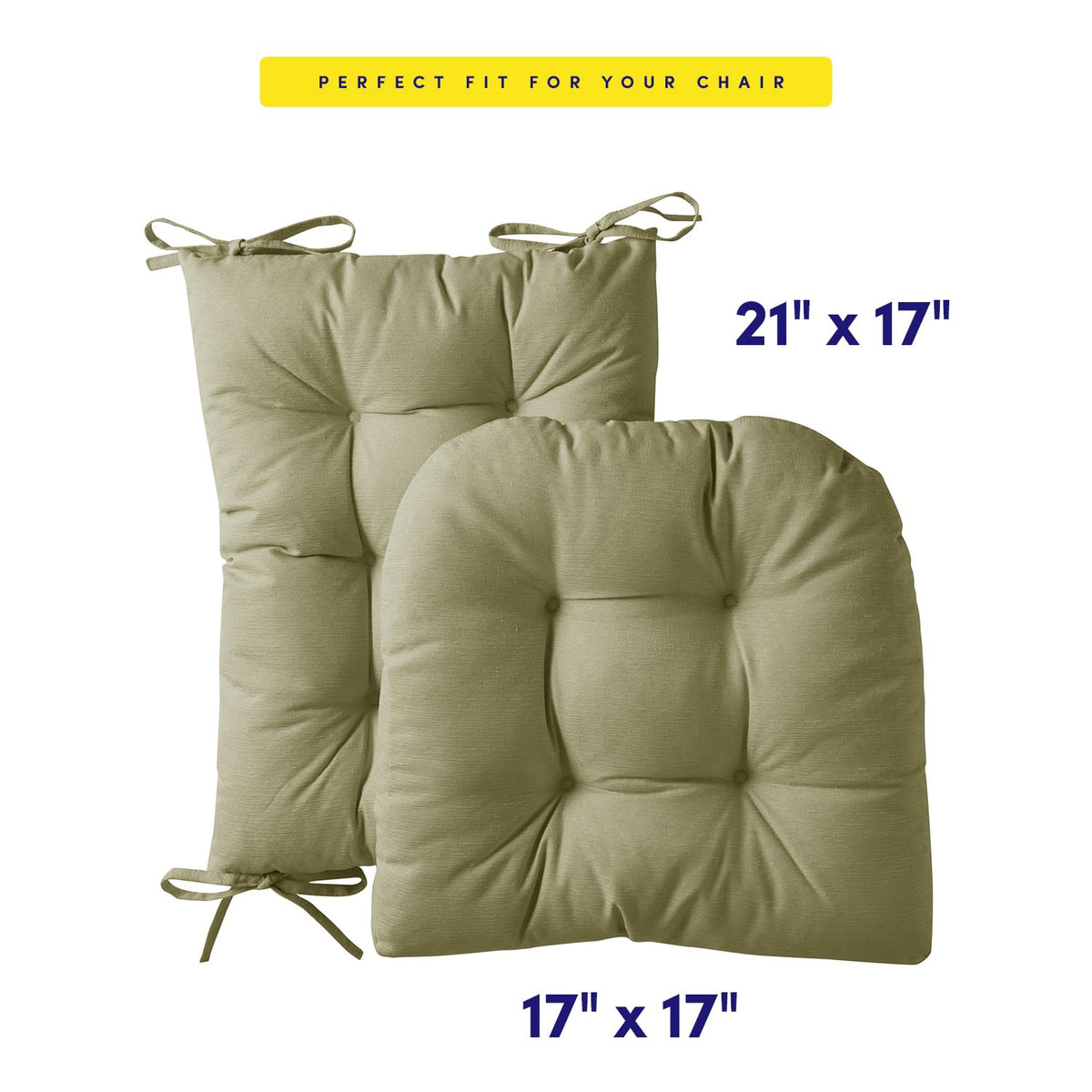 Sweet Home Collection tufted cover detail adds stylish durability