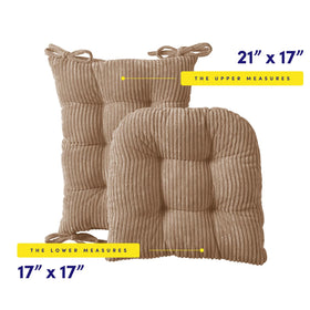 Sweet Home Collection rocking chair lower cushion 17x17 delivers even comfort and stability.