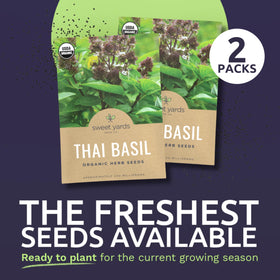 Sweet Yards 2026 season seeds signal freshness for Thai Basil.