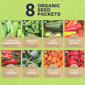 Sweet Yards Anaheim pepper seed packet for reliable germination and fresh garden yields