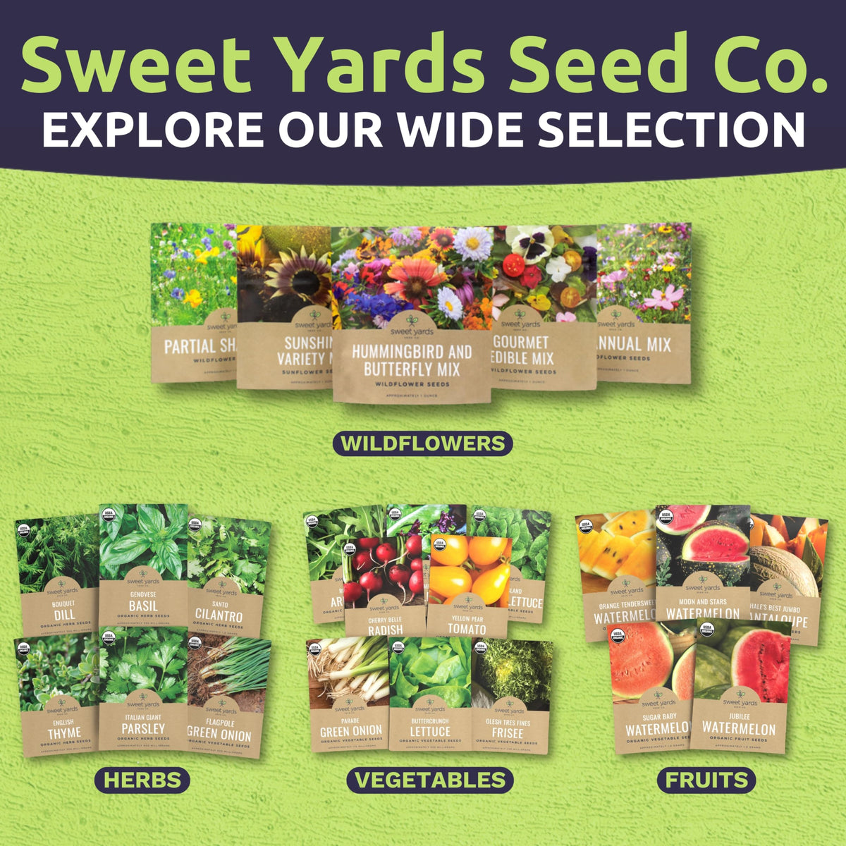 Sweet Yards Calendula Balls Orange germination-friendly seeds with clear instructions