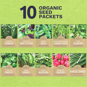 Sweet Yards organic seed packets variety for diverse indoor growing