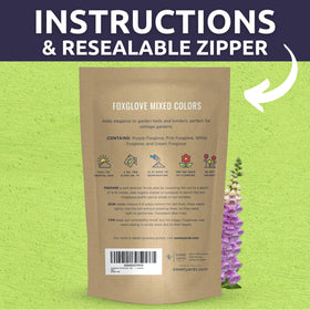 Sweet Yards premium packaging keeps seeds secure for storage or gifting.