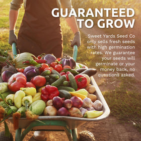 Sweet Yards premium gift packaging for gifting seeds.