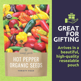 Sweet Yards red habanero seed packet for intense flavor in sauces