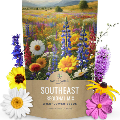 Sweet Yards Southeast 4oz pouch ready for sowing in your garden