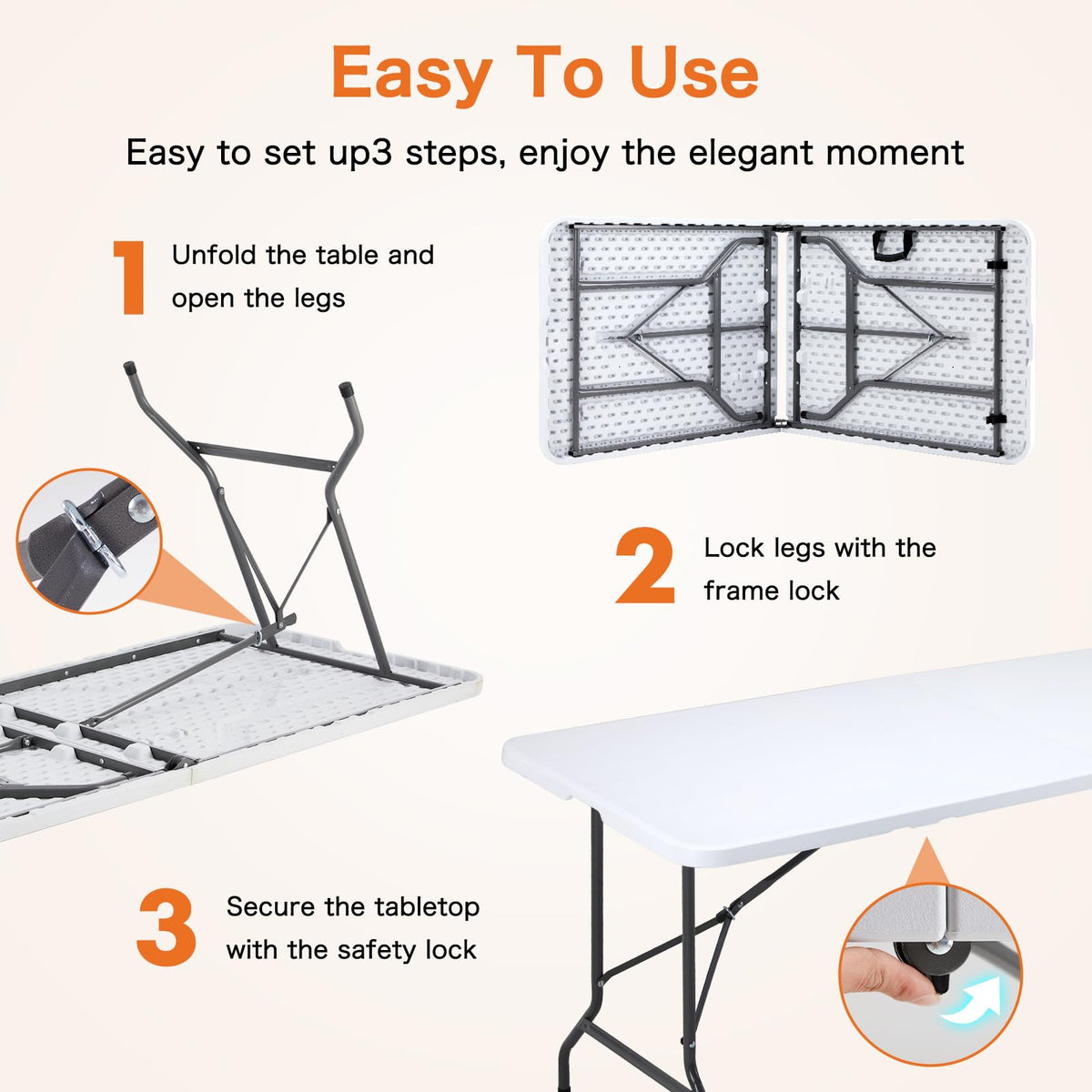 Sweetcrispy indoor-outdoor table versatile for RV living and events.