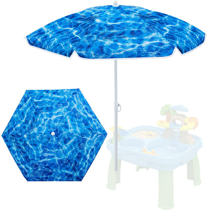 Sweetude water table umbrella with 47-inch diameter shade for the beach.