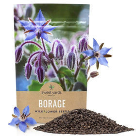 Sweet Yards borago seeds bulk bag ready for planting and planning.