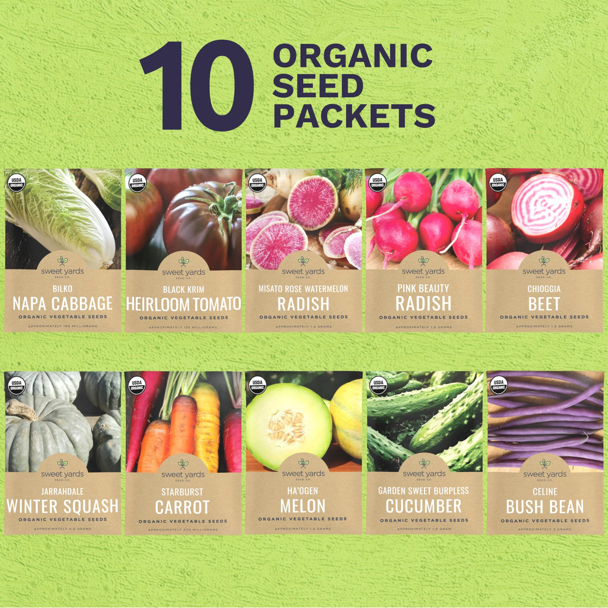 Sweet Yards Starburst Carrot seeds for crisp, vibrant roots and fresh snacking
