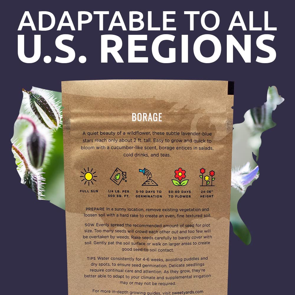 Sweet Yards ready-to-grow seeds promote quick color in the garden.