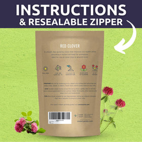 SWEET YARDS Premium packaging with a resealable zipper for easy seed storage.