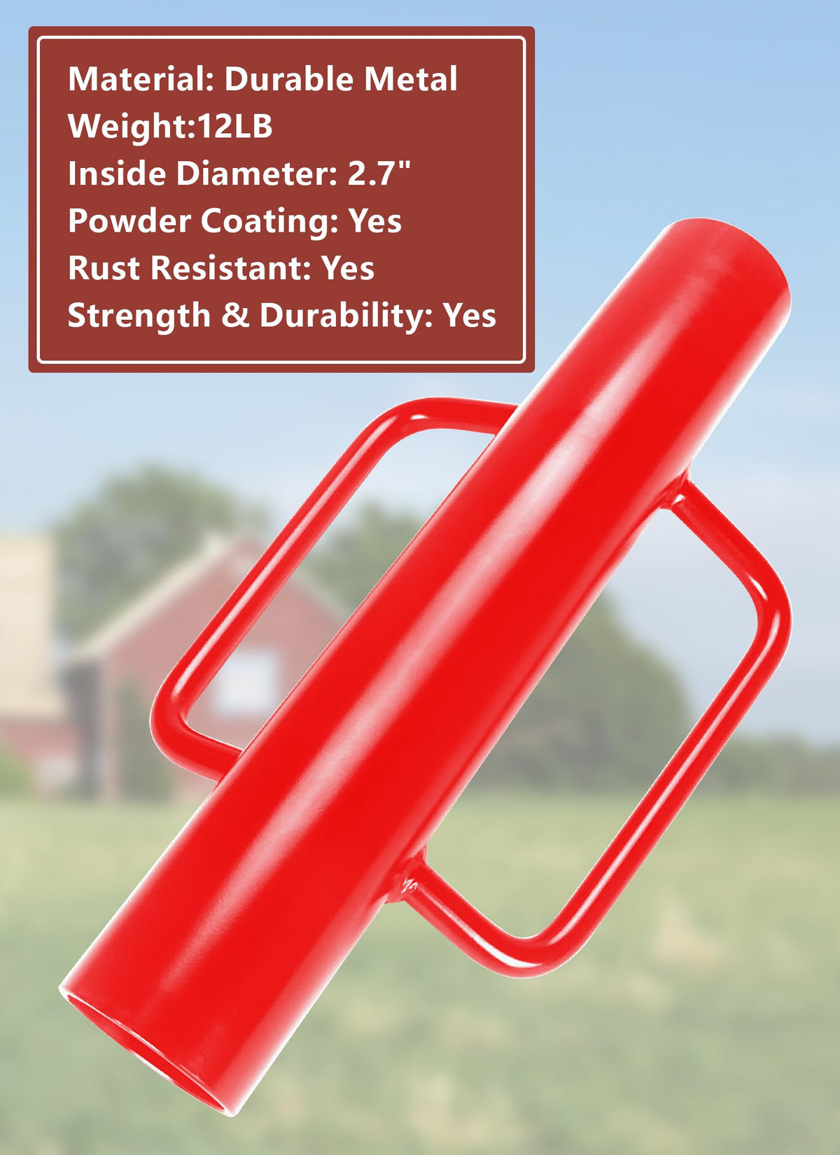 Swellisher 12-pound fence post driver cuts installation time for multiple posts.